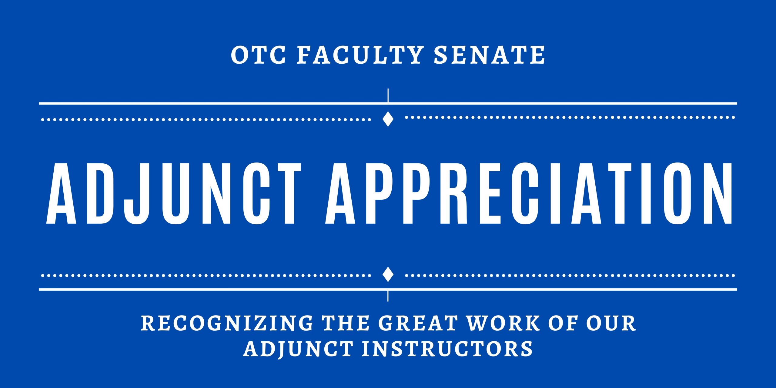 OTC Faculty Senate Adjunct Banner For Website