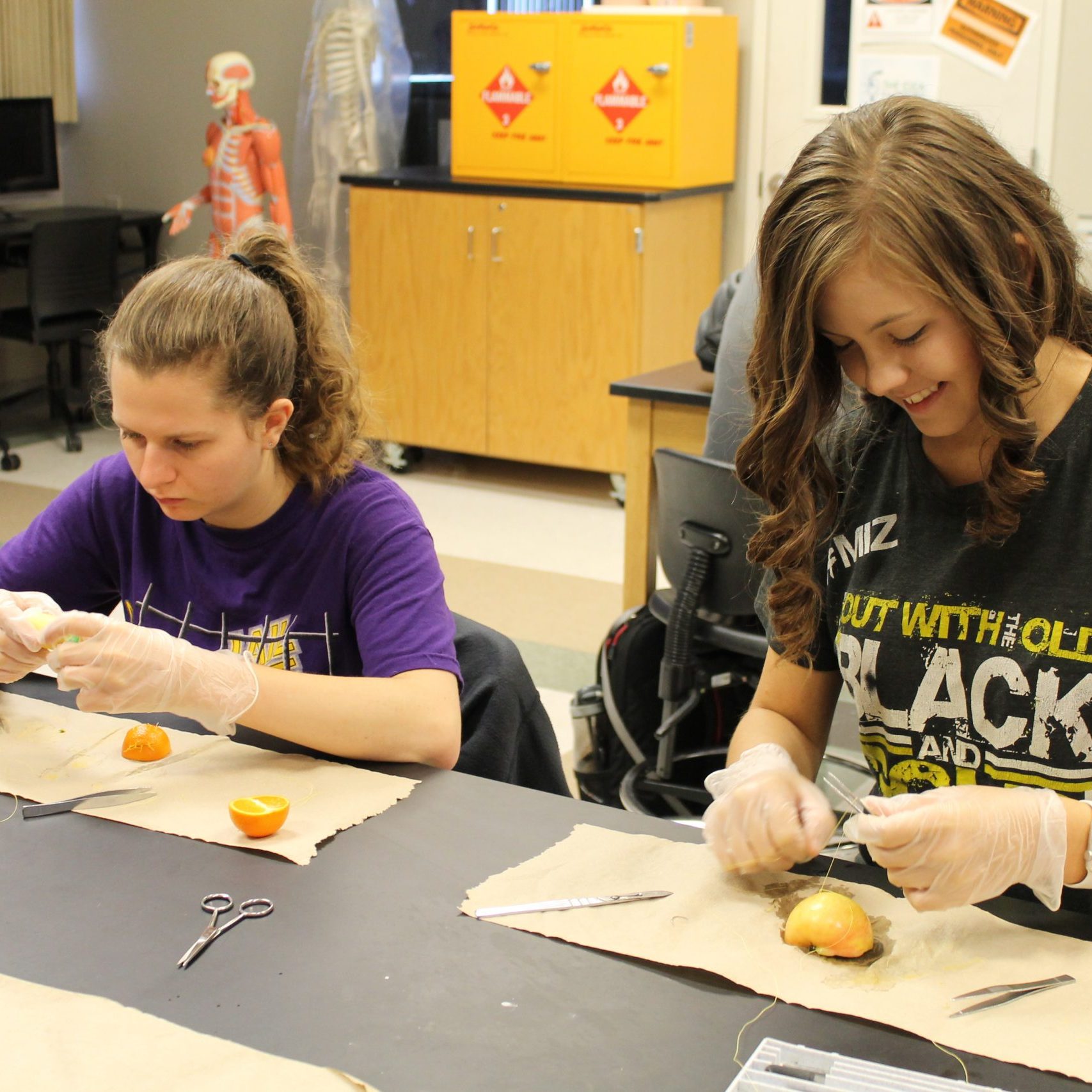 Students in Anatomy Lab