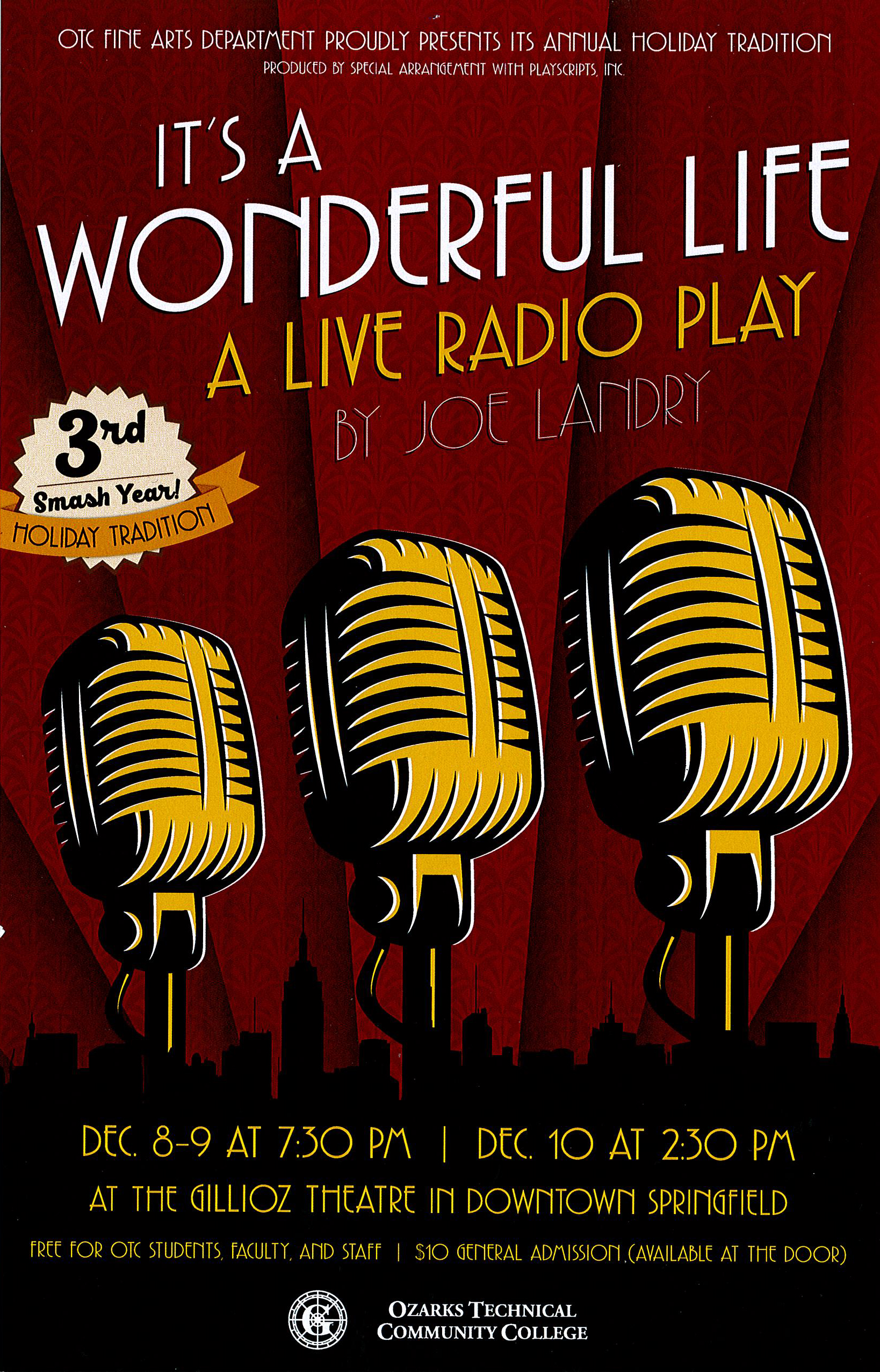 It's a Wonderful Life: A Live Radio Play - 2017 - OTC Fine Arts ...