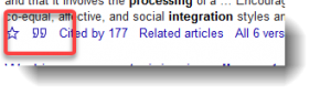 Google Scholar cite button