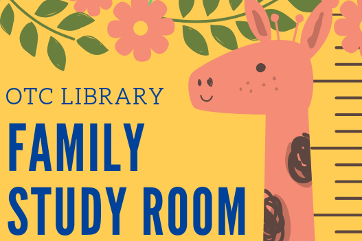 OTC library family study room banner