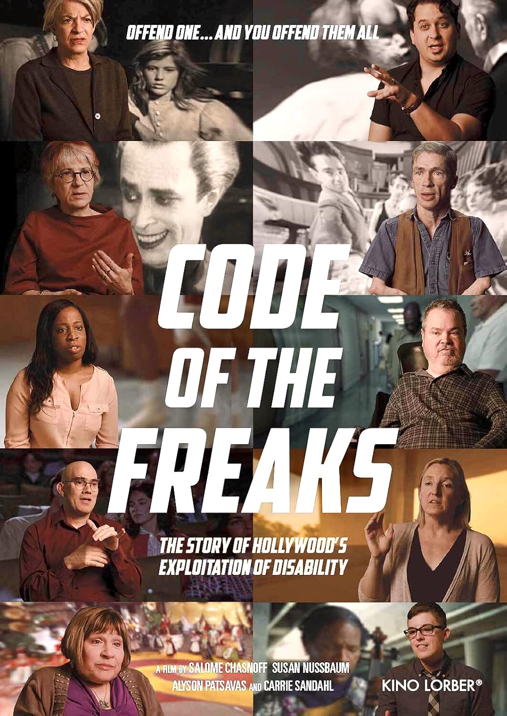 Film poster for Code of the Freaks: The story of Hollywood's Exploitation of Disability.