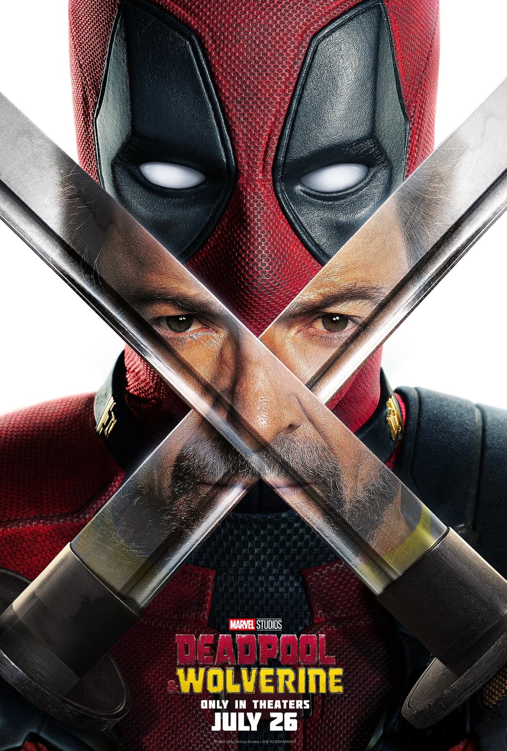 Movie poster for Deadpool and Wolverine.